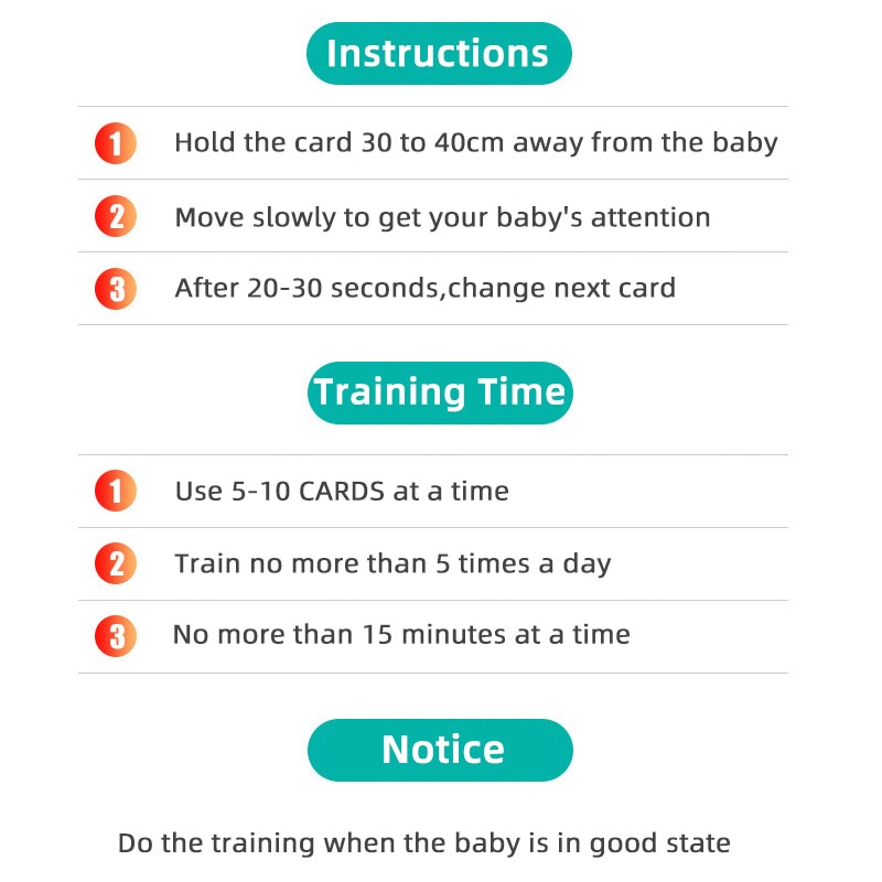 Black and White Baby Cards Flashcard